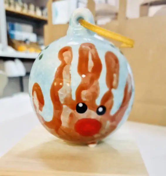 Baby bauble handprint: Swipe To View More Images