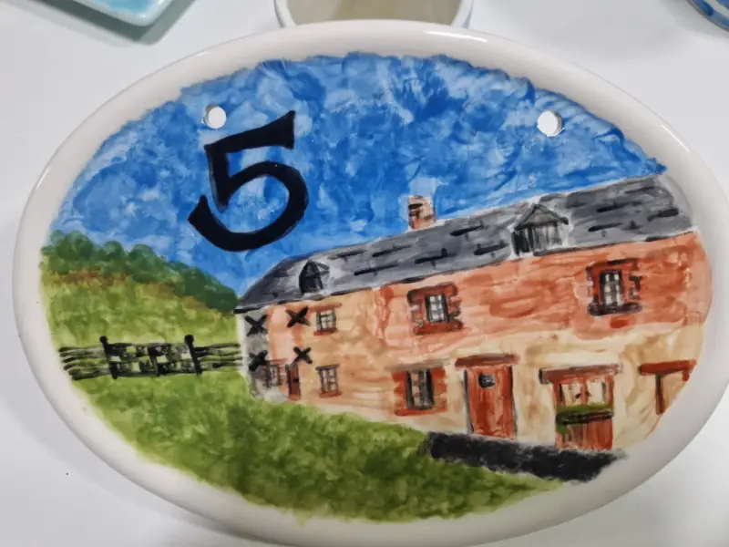 Beautiful painting of a French home: Swipe To View More Images