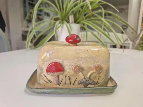 Click Here To Enlarge This Photo Of Toad Stool Butter Dish