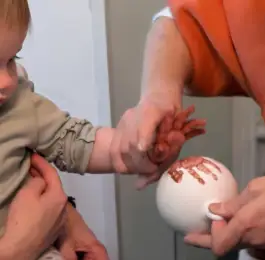 Handprints are a lasting memory: Click Here To View Larger Image